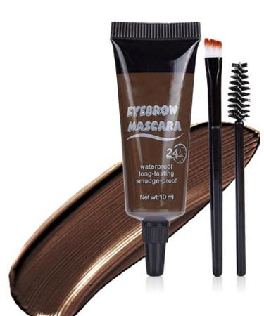 Eyebrow Tinting Cream Natural Definition 24 Hours (with 2 Brushes) Long Lasting Definition Natural Choice Waterproof Eyebrow Tinting Kit No Additives (3)