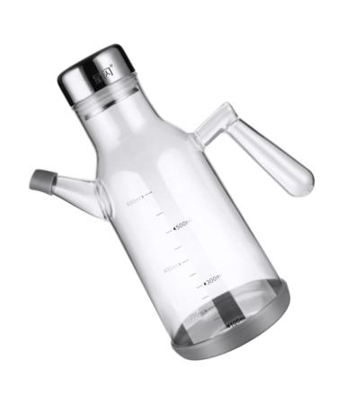 Zerodeko 1pc Glass Oiler Vinegar Dispenser Glass Vinegar Bottles Cruet Glass Olive Oil Pourer Oil Pourer Bottle Oil Holder Empty Olive Oil Bottles Grease Pot Sauce Leakproof Salt Shaker 8.5X21CM As Shown