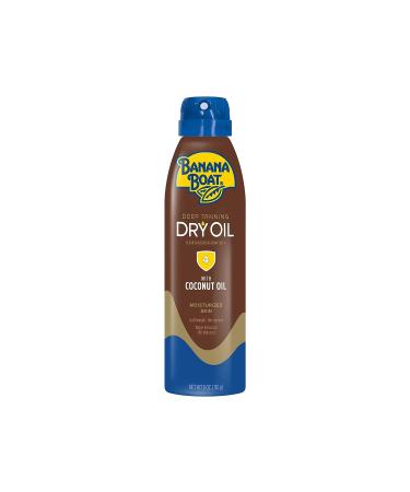 Banana Boat UltraMist Deep Tanning Dry Oil Continuous Clear Spray SPF 4 Sunscreen  6 oz 6 Ounce (Pack of 1)
