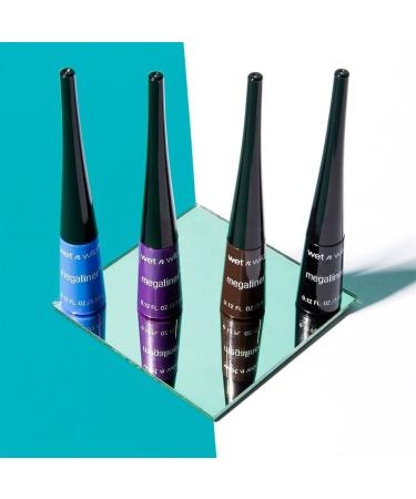 wet n wild MegaLiner Metallic Liquid Eyeliner - Cosmic Black | Long-Lasting Formula - Buy Online on GoSupps.com