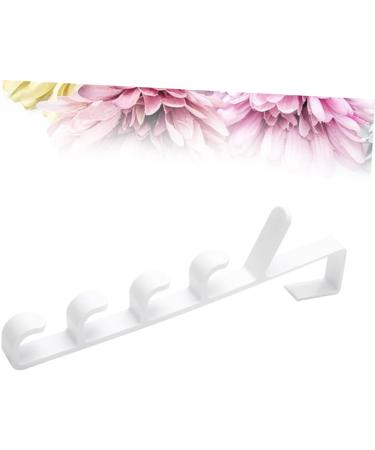 Alipis 3pcs 5 Door Rack Hooks Hat Hangerwhitel The Coat Over Holders Towel Multifunctional Plastic medium White - Buy Online on GoSupps.com
