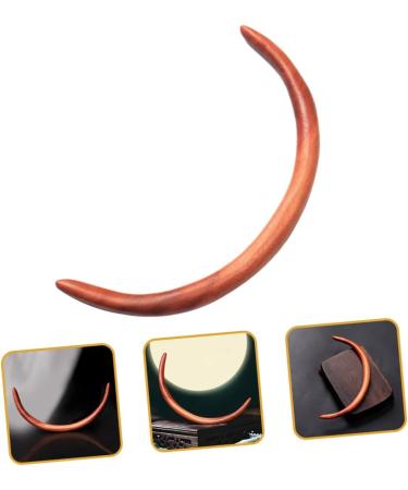 Angoily Moon Wooden Hairpin Hair Stick Japanese Hair Pins Hair Clips Hair Bun Pin Hair Jewels for Women Japanese Hair Accessories Disk Hair Moon Headpiece Updo Hair Chopsticks Semicircle - Buy Online on GoSupps.com