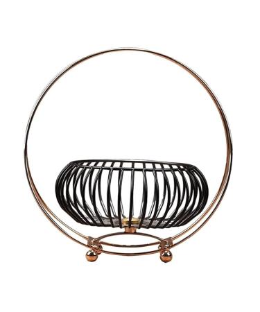 Grace Fruit Bowl Fruit Bowl Large Capacity Iron Fruit Plates Modern Durable Kitchen Countertop Fruit Basket for Wedding Party Home Practical