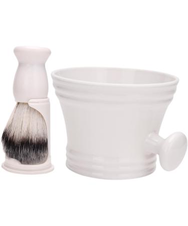 Fenteer Cleaning Bowl & Razor Brush Set - Foaming Shaving Soap for Hairdressing Travel & Gift | Ideal for Salon & Home Use - Buy Online on GoSupps.com