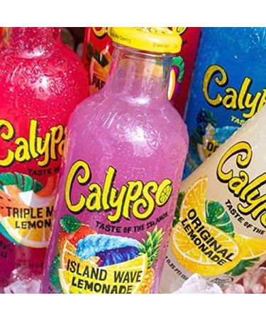 Calypso Island Wave Lemonade 16 Fl Oz (Pack of 12) | Real Fruit & Natural Flavors - Buy Online on GoSupps.com