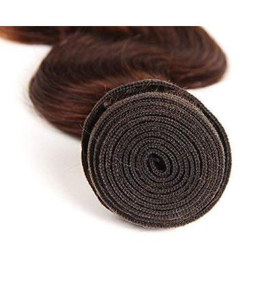 2 Tone Ombre Brazilian Body Wave Hair 3 Bundles | Remy Virgin Human Hair | T4/30 Medium Brown/Auburn | 12/14/16 Inch Extensions - Buy Online on GoSupps.com