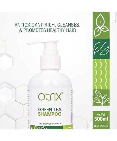 Green Tea Hair Shampoo for Growth & Damage Repair | Antioxidant Rich 300ml Unisex Hair Care - Buy Online on GoSupps.com