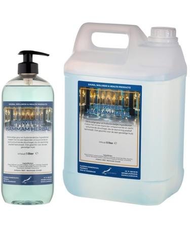 Claudius Showergel Hammam Herbal 5 liters + 1 liter with pump transparent