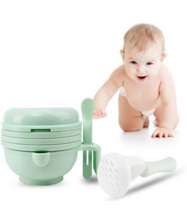 Baby Food Grinder 8 in 1 Food Masher Maker Portable Baby Feeder Food Processor Smasher Serve Bowl 8Pcs/Set Baby food grinder set - Buy Online on GoSupps.com