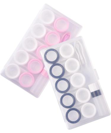 Solustrie 6-Sentence Portable Storage Box for Colored Contact Lenses - Contact Lens Case Kit - Travel-Friendly White Container - Buy Online on GoSupps.com