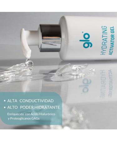  glo Glo - Micro-current conductive gel | enriched with hyaluronic acid | Specific for facial use - 200 ml - Buy Online on GoSupps.com
