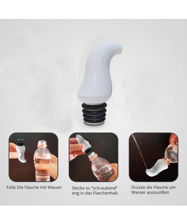 Taharet2go | Universal Mobile Bidet Bottle Attachment - Fit All PET Sizes | 6 Seals for Ultimate Cleanliness - Buy Online on GoSupps.com