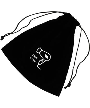 BIUDECO 2pcs Flannel Hair Dryer Bag Hair Dryer Drawstring Bag Hair Tool Travel Bag Drawstring Pouch Black - Buy Online on GoSupps.com