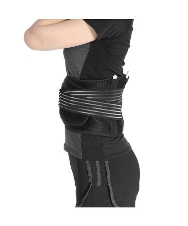 Back Support Lumbar Belt | Relief for Low Back Pain & Injury Prevention | Adjustable & Breathable Mesh Panels (L - Buy Online on GoSupps.com