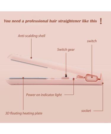 Mini Dual-Purpose Curling Iron Ceramic Mini Hair Curler Portable Mini Curling Iron Travel USB Rechargeable Curling Wand Mini Dual-Purpose Curling Iron for Short Hair (Pink+Blue) - Buy Online on GoSupps.com