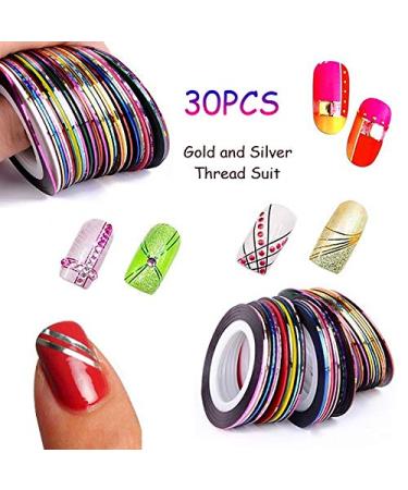15-Piece Nail Art Brush Set with Dotted Pens & Rhinestones - Ultra Thin Nail Tools for Perfect Manicure - Buy Online on GoSupps.com