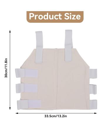 Agatige Broken Rib Brace Chest Sternum Protector Support Brace Breathable Chest Wrap Belt for Men and Women Broken Fractured Dislocated Cracked Ribs Open Heart Surgery Recovery - Buy Online on GoSupps.com