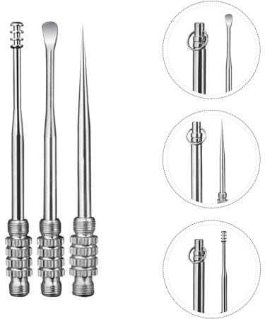 Healifty Stainless Steel Ear Cleaning Spoon Set - 6pcs | Ear Wax Picking Tool - Buy Online on GoSupps.com