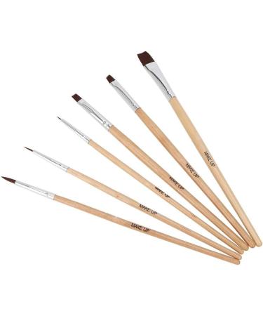 6PCS Face & Body Paint Brush Set | Wooden Handle Makeup Brushes for Halloween & Masquerade | Eulenspiegel Quality - Buy Online on GoSupps.com