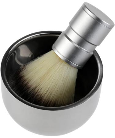 Premium Stainless Steel Beard Brush & Shaving Bowl Set | Milist Men's Grooming Essentials - Buy Online on GoSupps.com