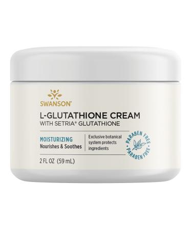 Swanson L-Glutathione Cream with Setria 2 fl Ounce (59 ml) Cream 2 Fl Oz (Pack of 1)