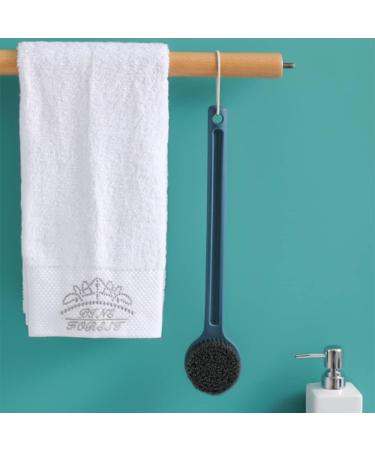 Long Handle Shower Back Scrubber Bath Body Brush - Blue | Men, Women, Elderly - Buy Online on GoSupps.com