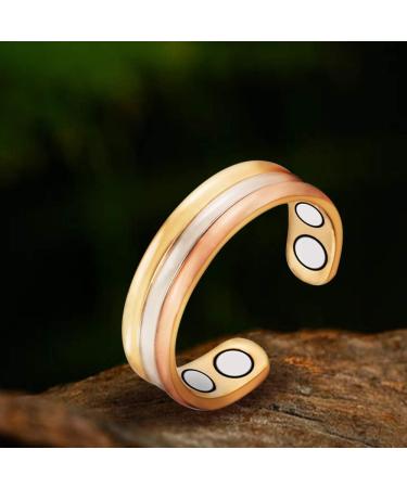 Magnetic Copper Ring 3500 Gauss for Arthritis & Migraine Relief - Magnetic Field Therapy Jewelry - Buy Online on GoSupps.com