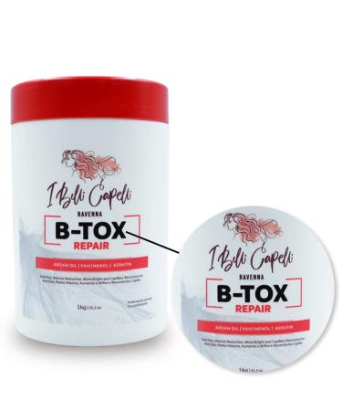 I Belli Capelli Kit Ravenna Btox Mask Repair 1kg/35.02 oz+ Anti-Residue Shampoo 300ml/10.1 fl.oz - Buy Online on GoSupps.com