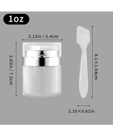 Disasserno 30ml Airless Pump Cream Dispenser - Portable Cosmetic Container for Lotion & Cream - Ideal for Travel & Home Use - Buy Online on GoSupps.com