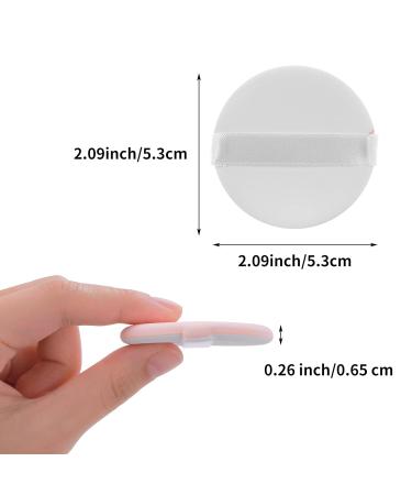 Molain 8-Part Round Make-Up Sponge Set with Strap - Smooth Powder Blending for Primer Cream & Concealer - Full Coverage Face & Body Applicator in White - Buy Online on GoSupps.com