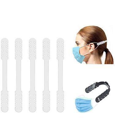 TT- 5 pieces of mask holder back head for mouth protection mask holder adjustable mask band mask extension anti-slip ear mask holder mask chain earsman for adults (F 5PCs)