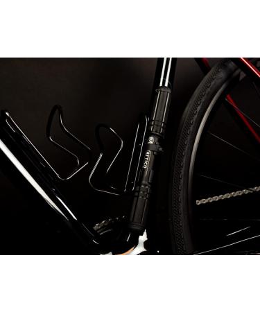 SILCA Tattico Mini Pump - Integrated Hose & Chuck - Presta/Schrader - Water Bottle Cage Mount - Compact & Portable Bike Pump - Buy Online on GoSupps.com