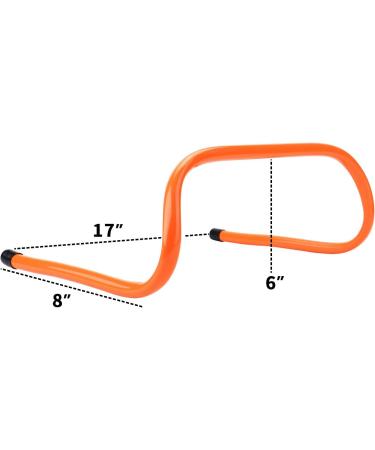 REEHUT 6 Speed Hurdles Set of 5 - Agility Training with Carry Handles (Orange) - Buy Online on GoSupps.com