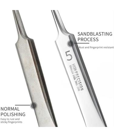 Professional Facial Blackhead Remover Tweezers Precision Extractor Pimple Popper Tool Kit Skin Acne Removal Clip Kit for Whitehead Blemishs Comedones Bend Clamp - Buy Online on GoSupps.com