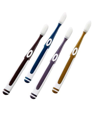ULTECHNOVO 3 sets 4pcs Nano Toothbrush Miniature Replacement Head Charcoal Tool Travel Toothbrush Head TPU
