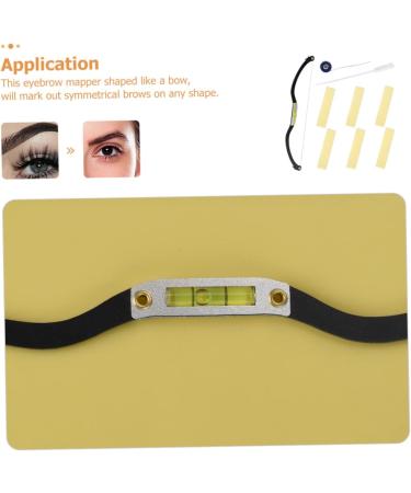 HAPINARY Measuring Ruler 1 Set Arch Embroidery Eyebrow Ruler Makeup Stencil Reusable Eyebrow Template Eyebrow Shaper Balance - Buy Online on GoSupps.com