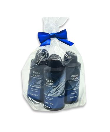 Bath & Body Works Clean Slate Body Spray - Gift Pack for Holiday - Pack of 3 - Buy Online on GoSupps.com