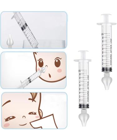 2Pcs Baby Nasal Aspirator Set - Reusable Silicone Tip for Safe & Comfortable Nose Cleaning - Buy Online on GoSupps.com