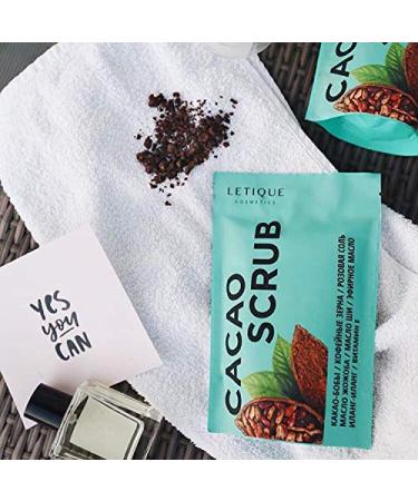 LETIQUE Cosmetics Body Scrub Cacao 250g - Exfoliating & Moisturizing Natural Skincare for All Skin Types - Buy Online on GoSupps.com