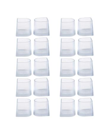 SUPVOX 10 Pairs High Heel Protector Clear Latin Betty Dance Shoes Non Slip Wearproof Size L (Transparent)