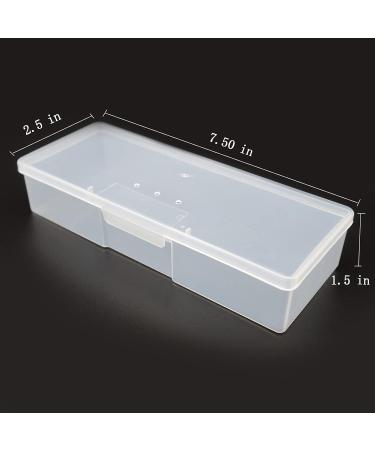 Clear Manicure Tool Box - Nail Storage Case for Manicure Pedicure Kit (4pcs) - Buy Online on GoSupps.com