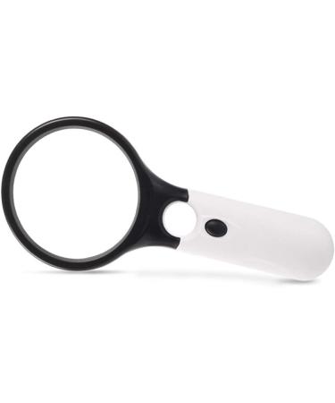 Magnifying Glass 20 Times Reading 100MM with LED Light High Magnification Lens Portable (Color : 19 * 8.5CM) Good Times - Buy Online on GoSupps.com