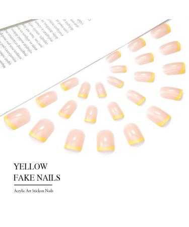 Buy Vatocu Square Shiny Pink French Press-On Nails - 24 Ballerina Acrylic Stick-On Nails for Women & Girls - Ideal for International Shipping - Buy Online on GoSupps.com