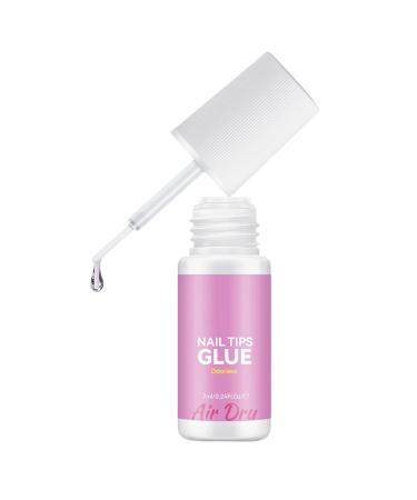 Ugni Glue Tips Strong odorless gel adhesive for quick pressing easy application with long-lasting hang glue for women or beginners clear finish