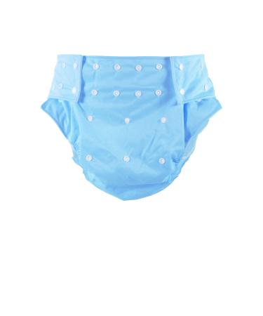 CutiePlusU Adult Cloth Diaper Washable Pocket Diaper Cover Adjustable Reusable Breathable Leakproof - Blue