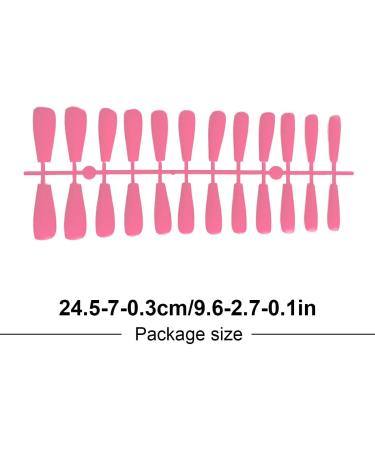 dijiusidy 1 Set French Tip Press on Nails Matte Adhesive Tabs Full Cover Ballerina Solid Colors Art Decals Salon for Women Girls Type 10 - Buy Online on GoSupps.com