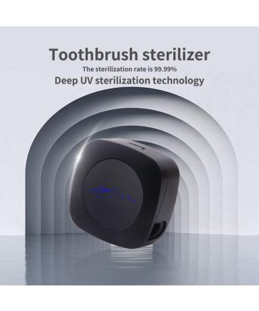UV-C LED Electric Toothbrush Sterilizer - Rechargeable & Portable Sanitizer with Magnetic Wall Mount - Fits All Brush Heads - Buy Online on GoSupps.com