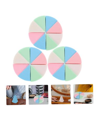 FRCOLOR Triangular Makeup Sponge Puff - 15 Sets Wedge Shape Esponjas Para Maquillaje - Perfect for Flawless Application International Shipping - Buy Online on GoSupps.com