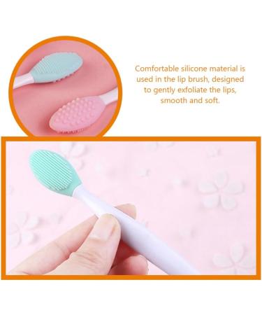 Healeved Lip Brush Tool 5pcs Exfoliating Lip Scrub Brush Double-Sided Silicone Lip Exfoliator Brush Lip Scrubber Brush for - Buy Online on GoSupps.com