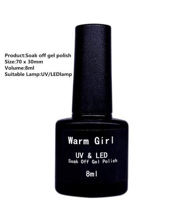 Warm Girl UV Nail Polish Set - 6 Nude Colors 8ml Gel Shellac Durable & Healthier Formula - Buy Online on GoSupps.com